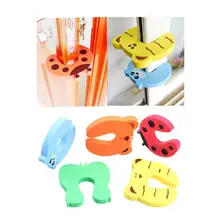 4pcs/set Baby Safety Door Stop Finger Lock Child Safety Helper Door Stop Finger Pinch Guard Locks for Children Random
