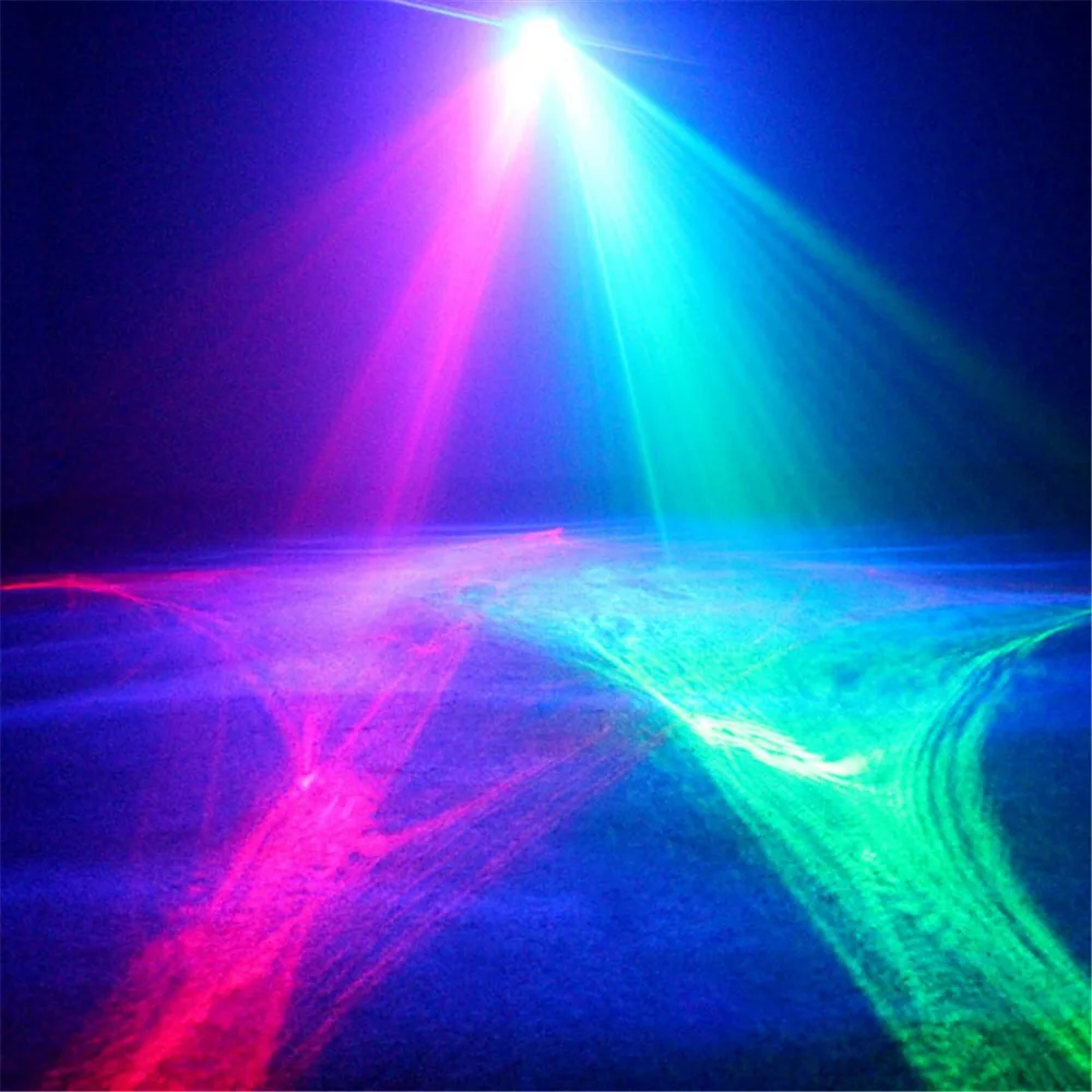 Мини портативный IR Remote 200mW RG Laser 9W RGB LED Aurora Mix проектор для эффектов сценическое
