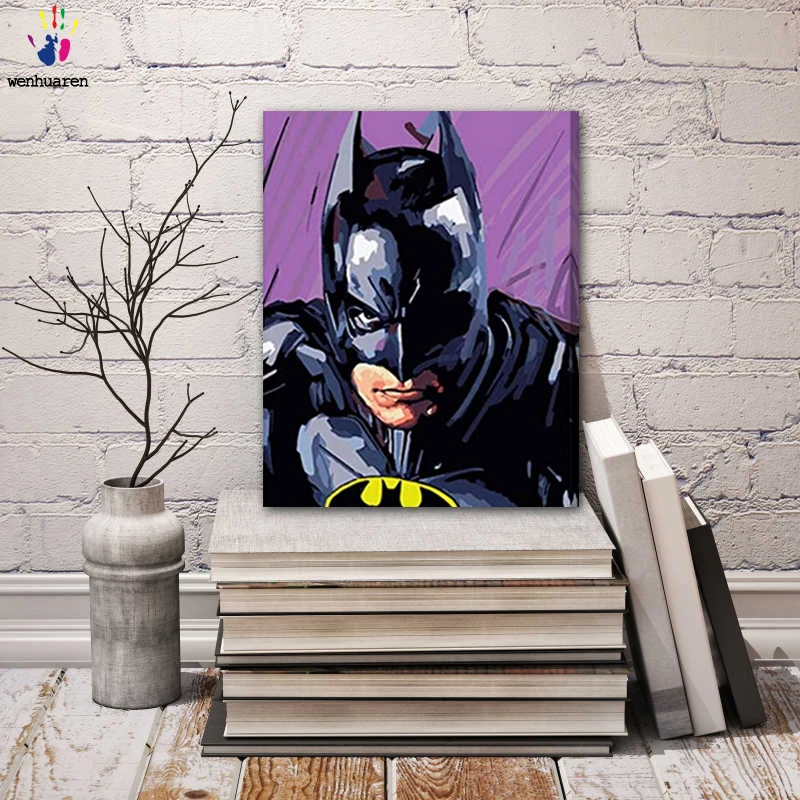 

DIY colorings pictures by numbers with colors batman picture drawing painting by numbers framed Home