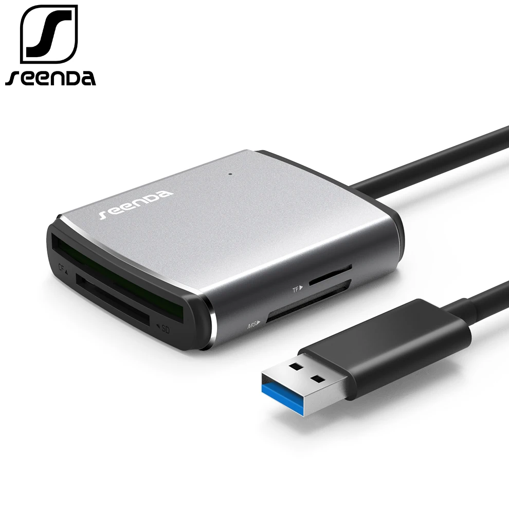 

SeenDa USB3.0 Card Reader High-Speed Multi Camera Memory Card SD CF TF MS Mobile Phone OTG Card Reader For PC Laptop Card Reader