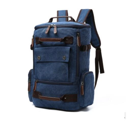 Mochila de lona para hombre, mochila de viaje, mochila para hombres, mochila para ordenador portátil, mochila multifunción para adolescentes