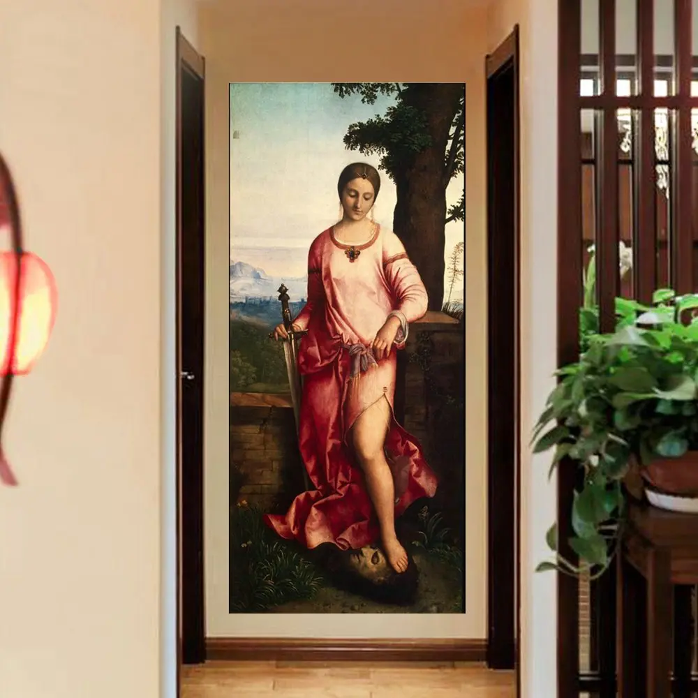 

Office Decor Handpainted Judith And The Head Of Holofernes Landscape Oil Canvas Painting for Living Room Wall Art Home Decor