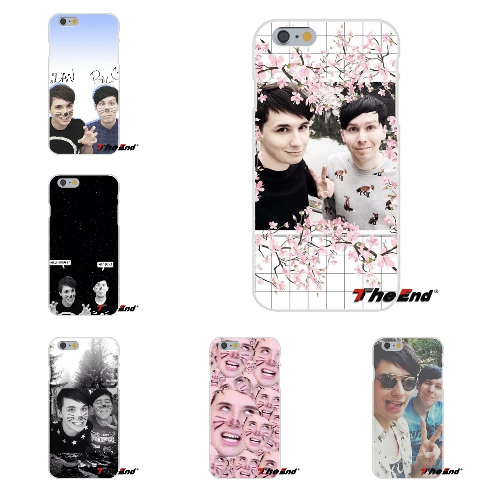 Group of Dan and Phil Collage Pattern For Xiaomi Redmi 4 3 3S Pro Mi3 Mi4 Mi4C Mi5S Mi Max Note 2 Slim Silicone Case | Мобильные