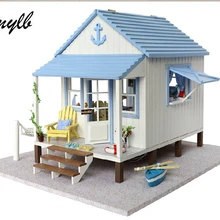 Mylb кукольный дом мебель miniatura diy кукольные домики миниатюрный кукольный домик деревянные игрушки ручной работы для детей подарок на день рождения