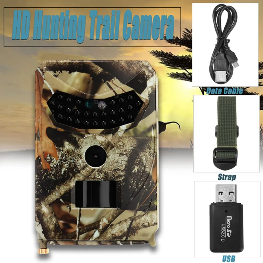 Hunting Trail Camera PR100 12MP without lcd display 1080p Scouting Wildlife Night Vision IR Cut Infrared | Спорт и развлечения