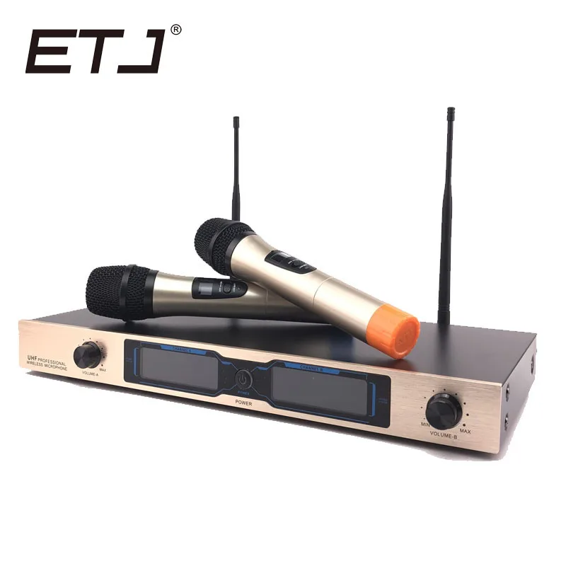 ETJ Brand Professional 2 Handheld Wireless Microphone Karaoke 2