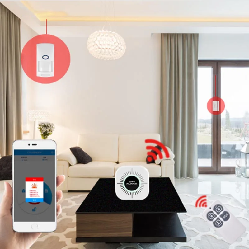 

Home Security Door Window Vibration Alarm System Anti-theft Wifi Smart Sensor Motion Detector JFlyer