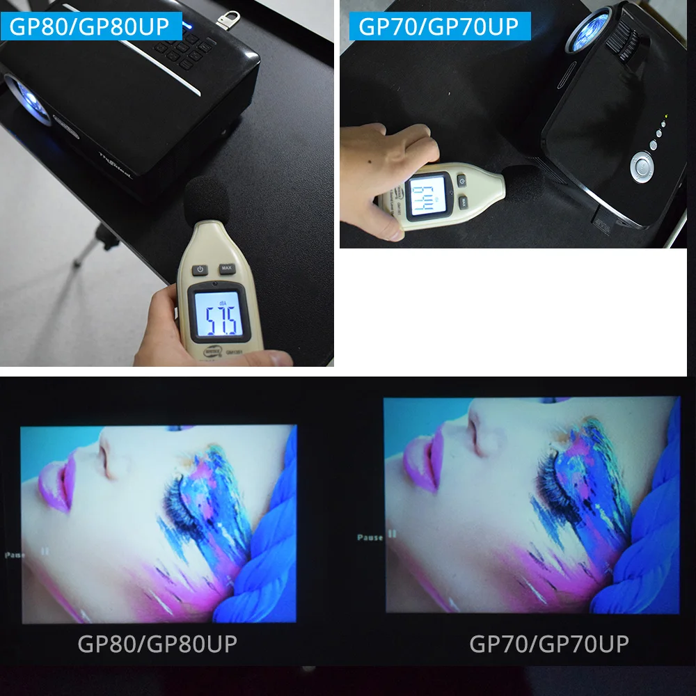 ThundeaL GP80 GP80UP GP70 Upgraded Android 6.0 Mini Projector LED LCD Projector VGA HDMI Optional Bluetooth Wireless WIFI Beamer