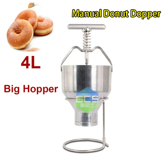 Free Shipping The Manual Donut Maker 4L Big Hopper Donut Dispenser Sweet Circle Machine