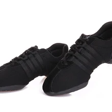 Танцевальные Кроссовки для женщин, девочек, спортивные современные танцевальные джазовые туфли на шнуровке, легкие дышащие кроссовки для фитнеса, тренировочная обувь