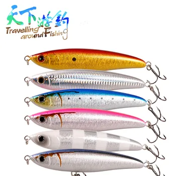 

TAF Sinking Pencil Fishing Lure 14cm 68.8g Quality Professional Hard Fishing Bait VMC Hook Isca Artificial Wobblers Fishing Tool