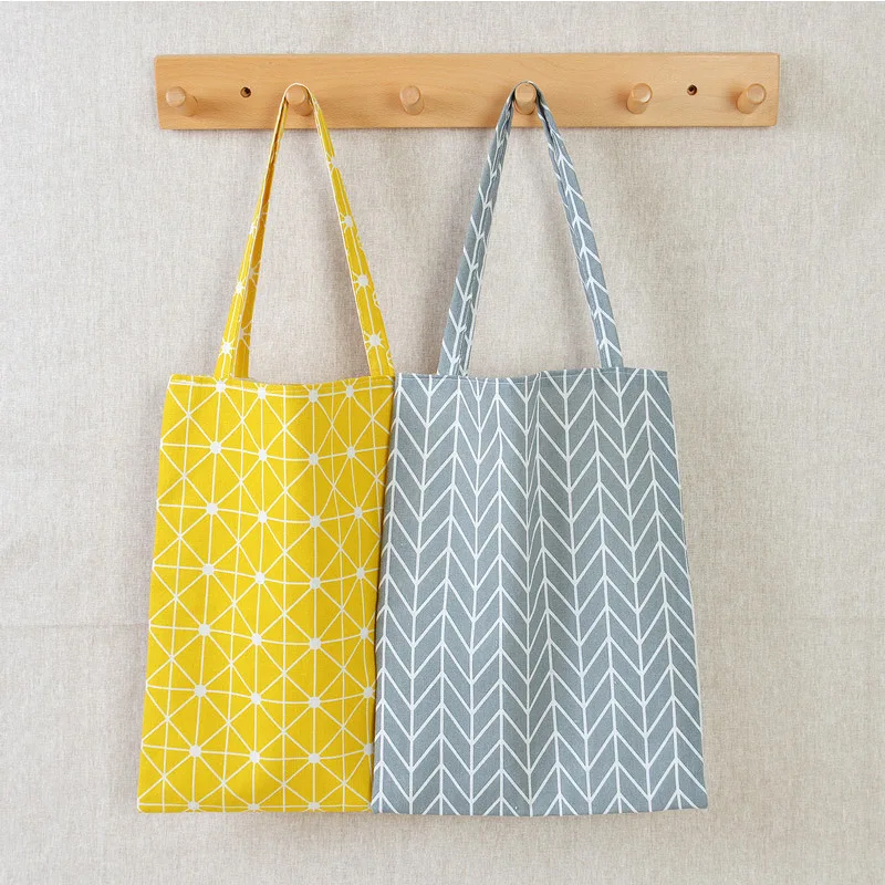 2019 جديد حقيبة يد الكورية عارضة 1 قطعة الأزياء حقيبة كتف حقيبة التخزين شبكة القطن و الكتان مروحة الفن تخزين مقسم حقيبة