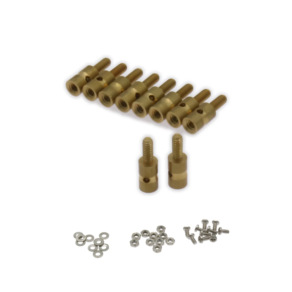 10pcs Brass Servo Arm Pullpush Wire Connector Quick Regulator 1mm 1