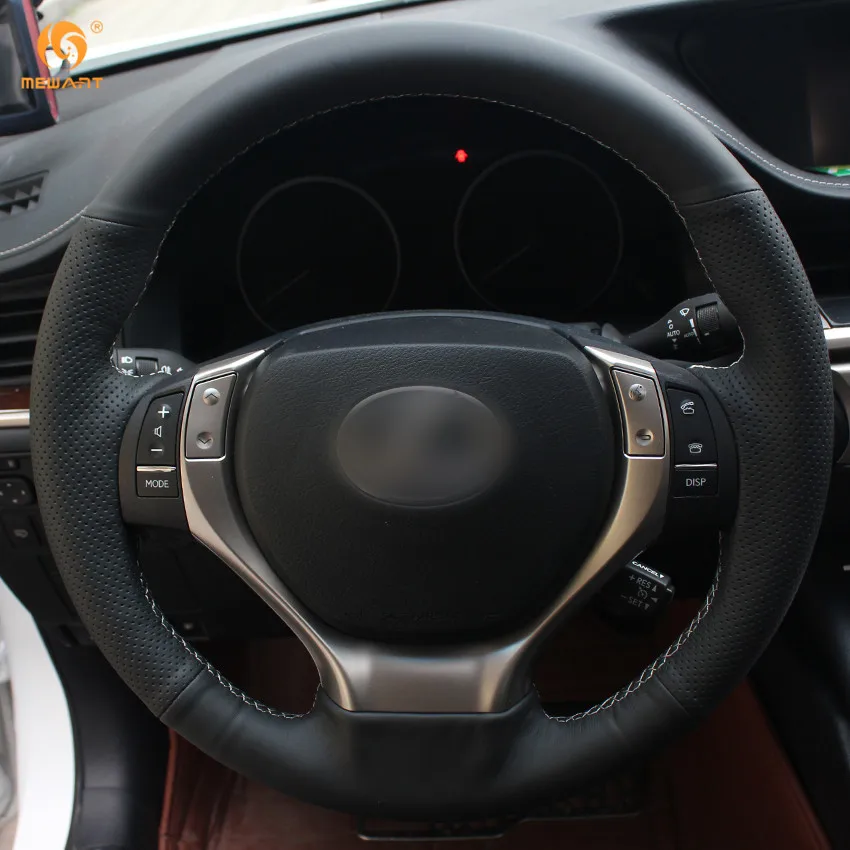 MEWANT черный чехол рулевого колеса автомобиля из искусственной кожи для Lexus ES250 ES300h