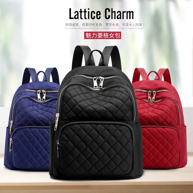  Backpack Women fashion Mochila trend Canvas Backpack waterproof School Bags 4 colors traveling duff - 32980005480