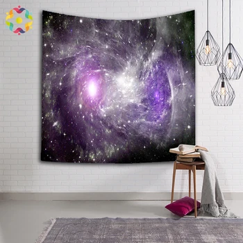 

ZJFC Galaxy Tapestries Plant Printed Wall Hanging Wall Decoration Polyester Tapestry Beach Mat For Living Room Good Quality