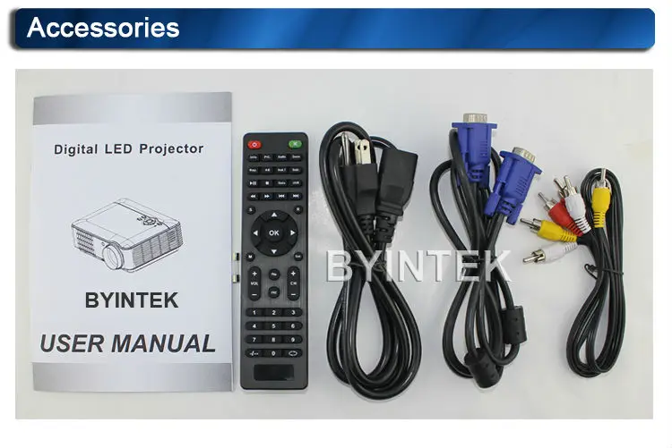Большие Скидки BYINTEK Проектор RD804 Домашний Кинотеатр 200 inch WXGA 1280x800 1080 P cL720 LCD PC TV HDMI USB
