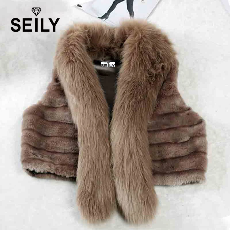 Korean Black Rabbit Hair Fur Gilet Faux Women Short Knitted Fur Vest Of Fox Natural Slim Mink Fur Winter Coat Waistcoat Jacket 