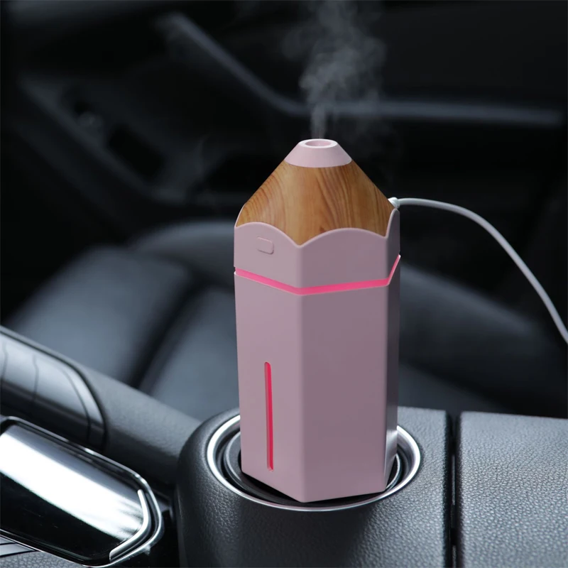 

Mini Air Humidifier Essential Oil Diffuser wood grain Aromatherapy diffusers Aroma purifier Mist Maker led light for Home