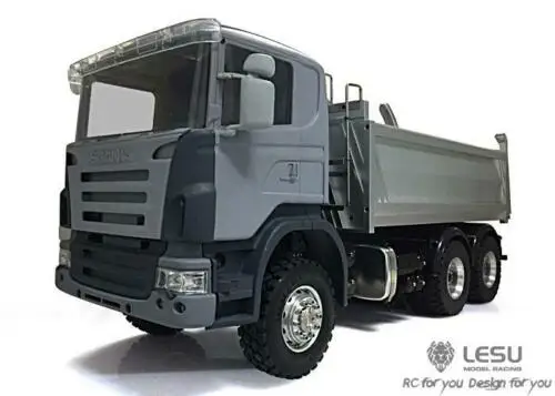 LESU 1/14 Sca RC грузовик 6x6 гидравлический самосвал Модель ESC сервопривод радио DIY Tmy THZH0196