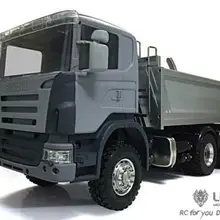 LESU 1/14 Sca RC грузовик 6x6 гидравлический самосвал Модель ESC сервопривод радио DIY Tmy THZH0196