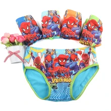 5 шт./партия, нижнее белье для мальчиков мягкие дышащие детские трусики высокого качества Красивые трусы с рисунком Человека-паука для детей от 2 до 7 лет