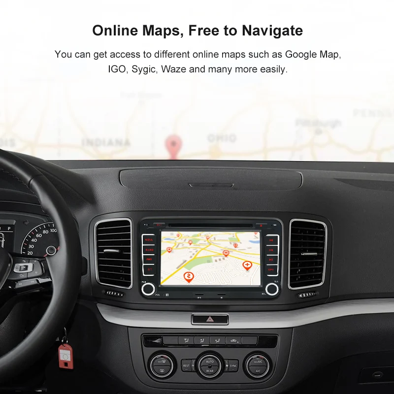 Junsun 7 &quotмультимедиа для Android плеер 2 din авторадио VW/Golf 5/Passat b6/SEAT Leon/Tiguan/Skoda/Octavia/POLO GPS