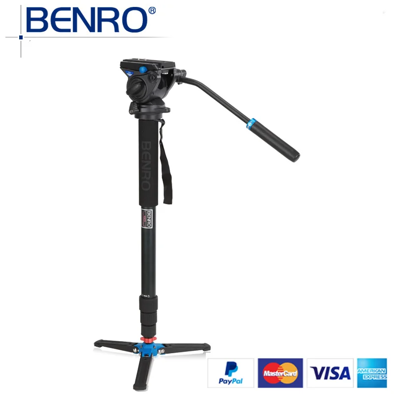 

Benro Monopods A48TDS4 Aluminum Monopod Sport Scoping Bird Watching Monopod S4 Video Head 4 Joint Max Load 4kg