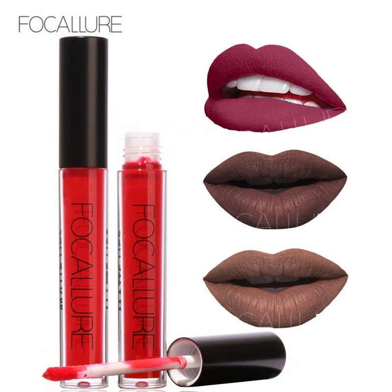 

FOCALLURE Brand 15Colors/set Waterproof Matte Lipgloss Long Lasting Moisturizing Nude Liquid Lipstick Women Lips Cosmetic Makeup