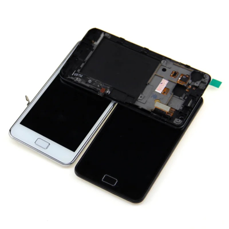 For Samsung Galaxy S2 I9100 LCD Touch Screen for S2 PLUS I9105 LCDS with Digitizer Assembly with frame tested working+Tools