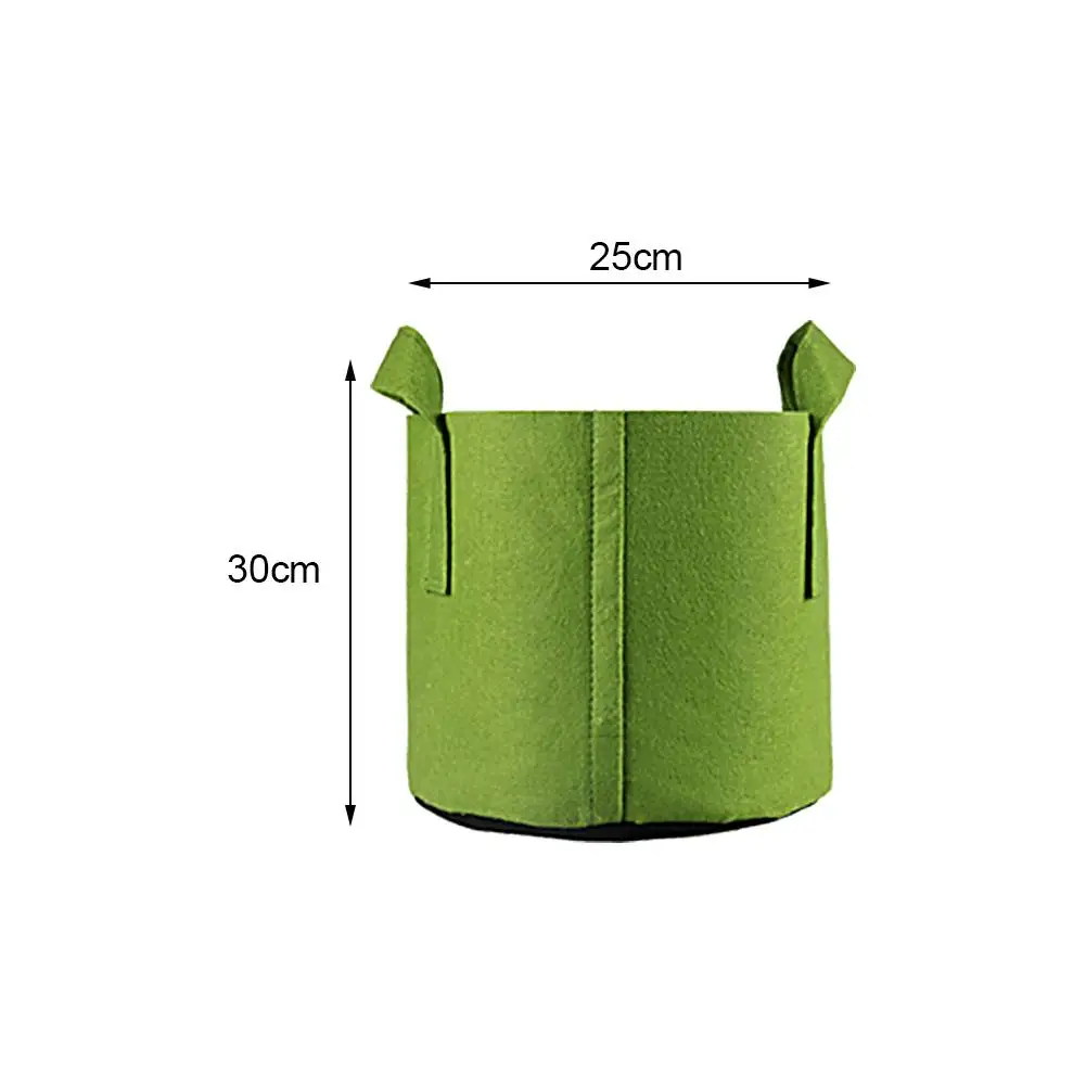 5 шт черный или зеленый дерево посадки сумки Прочный Зеленый детский мешок для рассады нетканый материал дышащий питание цветочный горшок