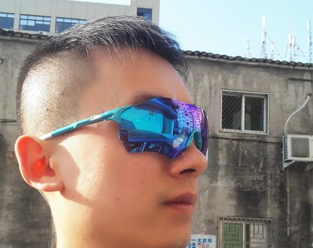 full color Polarized Sports Glasses Men MTB Mountain Road Bicycle Cycling Eyewear Sunglasses Running Fishing EVzero