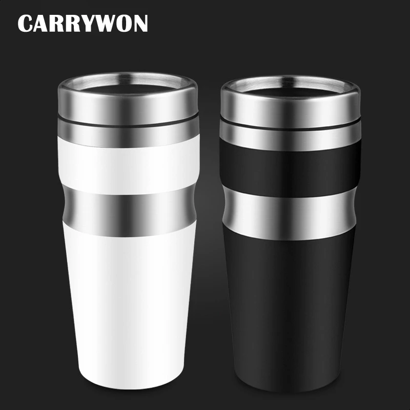 CARRYWON New Fashion Thermos Cup Not Leak proof Stainless Steel Thermoscup Car Water Cup Coffee