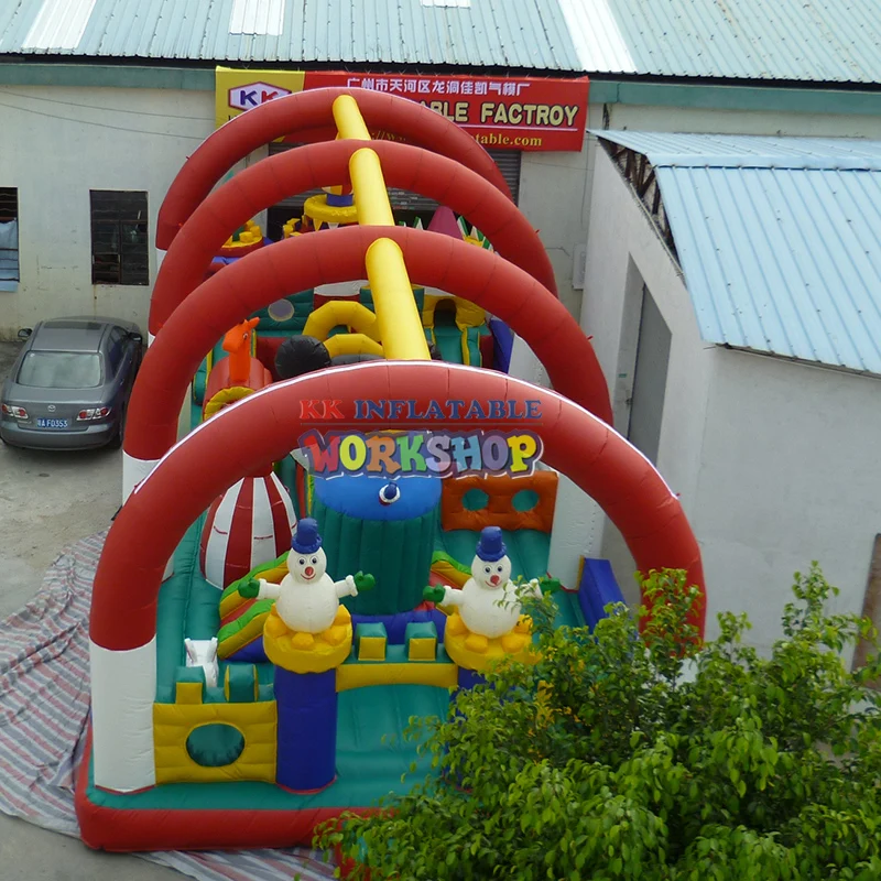 

funny inflatable amusement park Gold manufacturers Park custom design