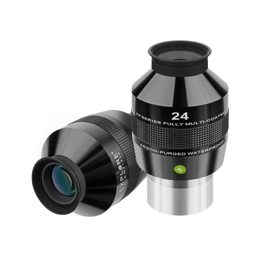 New Explore Scientific Eyepiece 82 градусов Extreme Wide Field Waterproof 2inch 24mm аргон очищенный EMD coating|explore