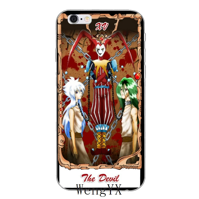 Тонкий силиконовый мягкий чехол для телефона Tarot Cards The Devil Samsung Galaxy S3 S4 S5 S6 S7 edge S8 S9
