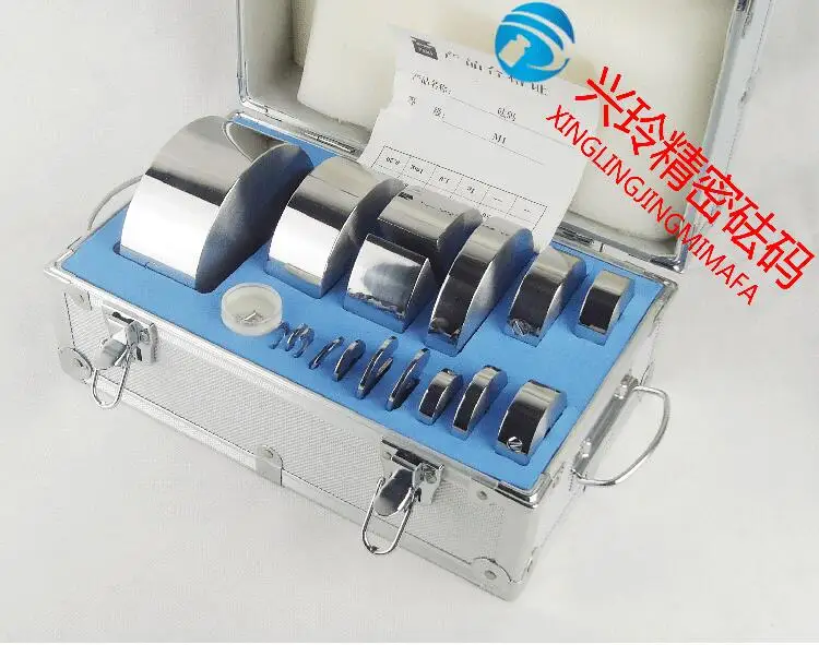 

Type C M1 Grade 20 pcs 100mg-5kg Stainless Steel Digital Scale calibration Weights Kit Set w Certificate, precision Packed
