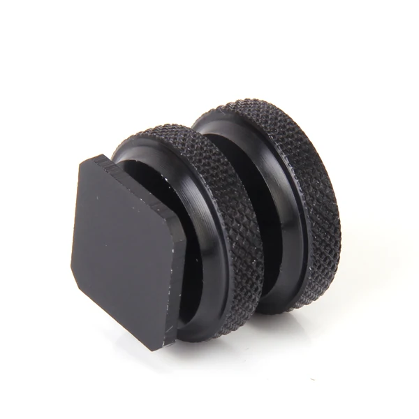 1/4 inch Tripod Screw to Flash Shoe Mount /Adapter with 2 Adjustable Screws