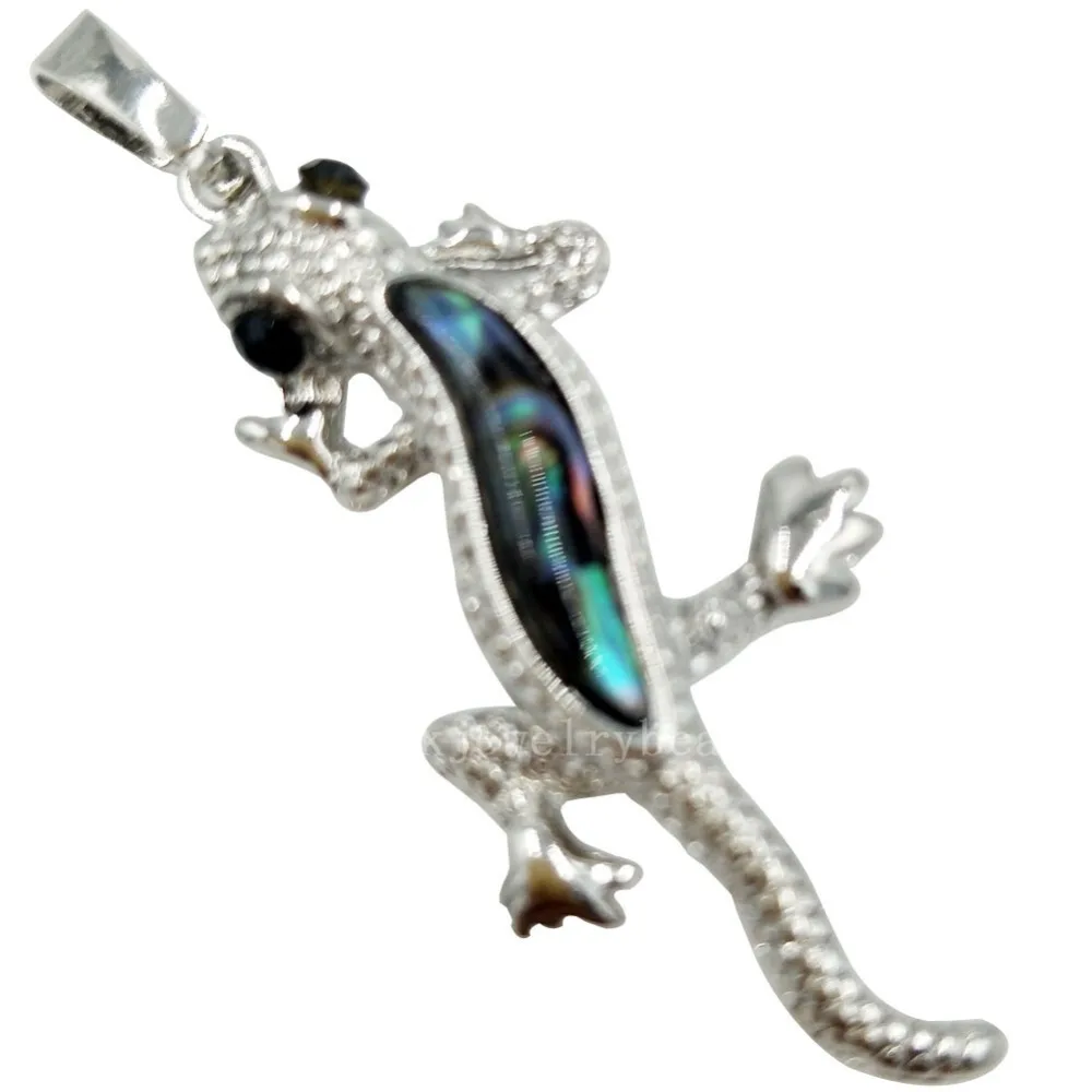 

Free Shipping Beautiful jewelry New Zealand Abalone Shell Women Men House lizard Pendant Bead MC6184
