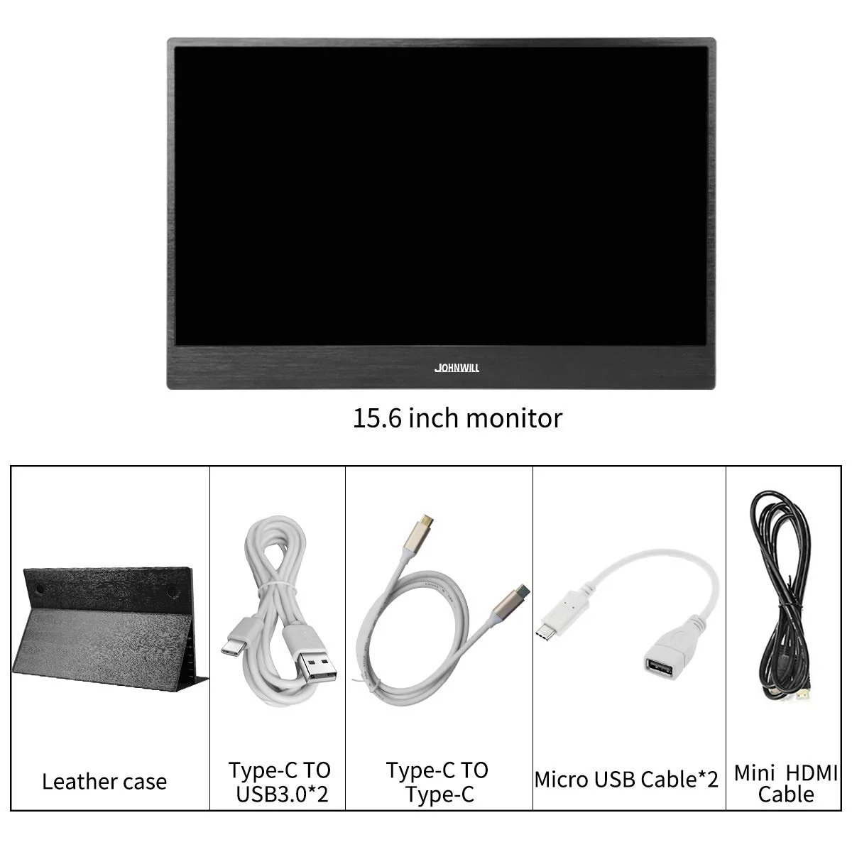 Портативный монитор 15,6 дюймов type-C(USB-c) сенсорный экран HD 1920x1080 ips lcd/светодиодный дисплей, HDMI/интерфейс, Встроенные динамики