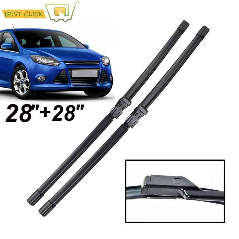 Misima стеклоочистители переднего стекла для Ford Focus 3 Mk3 2012 2013 2014 2015 2016 2017 стеклоочистители ветрового стекла 28 ''+ 28'' - изображение