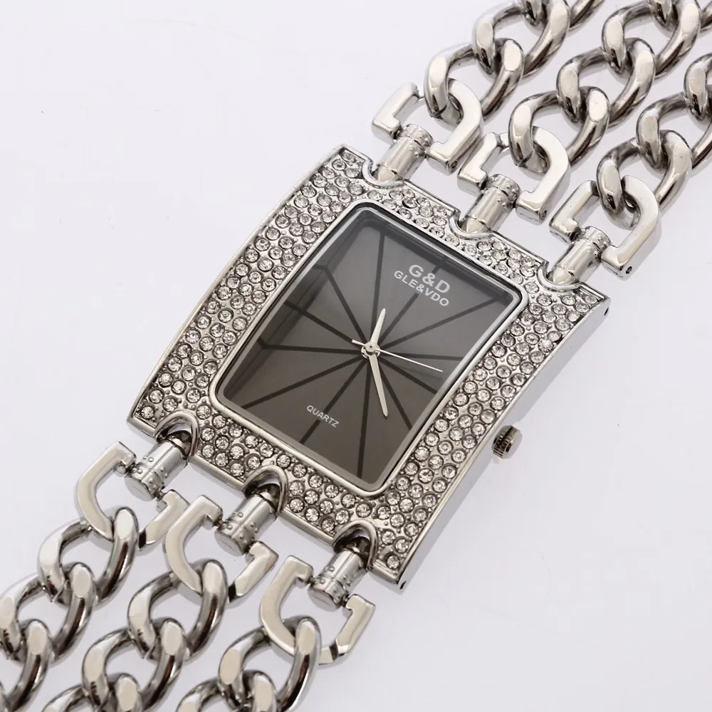 50 шт./лот G& D наручные часы женские кварцевые часы Relogio Feminino платье часы подарки лучший бренд Роскошные часы время Saati