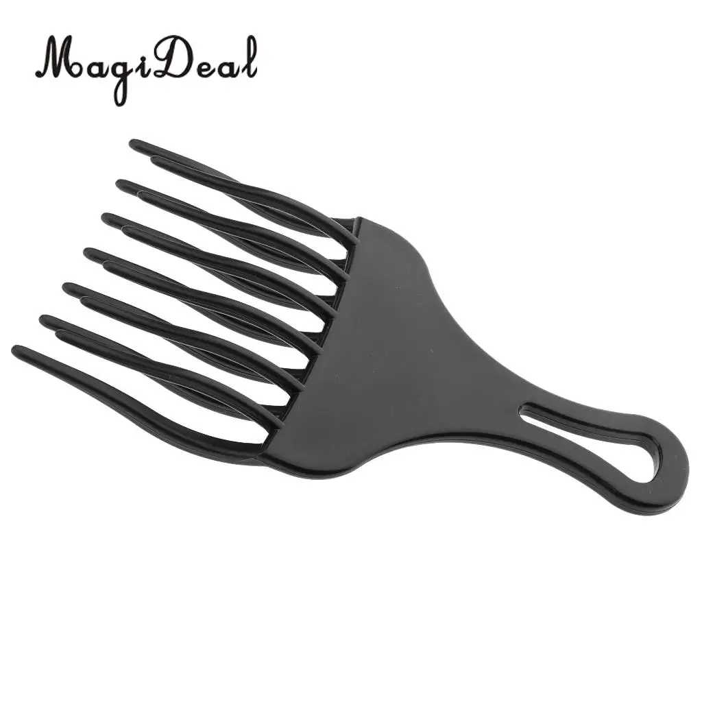 Plastic African American Afro Hair Pick Comb Detangle Wig Braid Lift Hairbrush Black hair combs Hairdressing Styling Tool