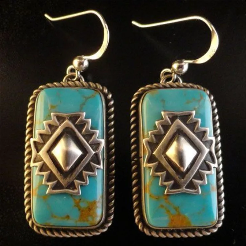 

Vintage Retro Drop Dangle Earrings Big Green Drop Earrings For Women Wedding Engagement Dangle Earring Jewelry Z5C125