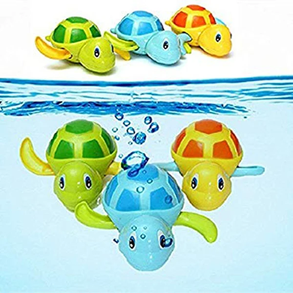 Детская ванна для купания бассейн игрушка милый Заводной Черепаха Животное набор игрушек для ванной для детей, упаковка из 3