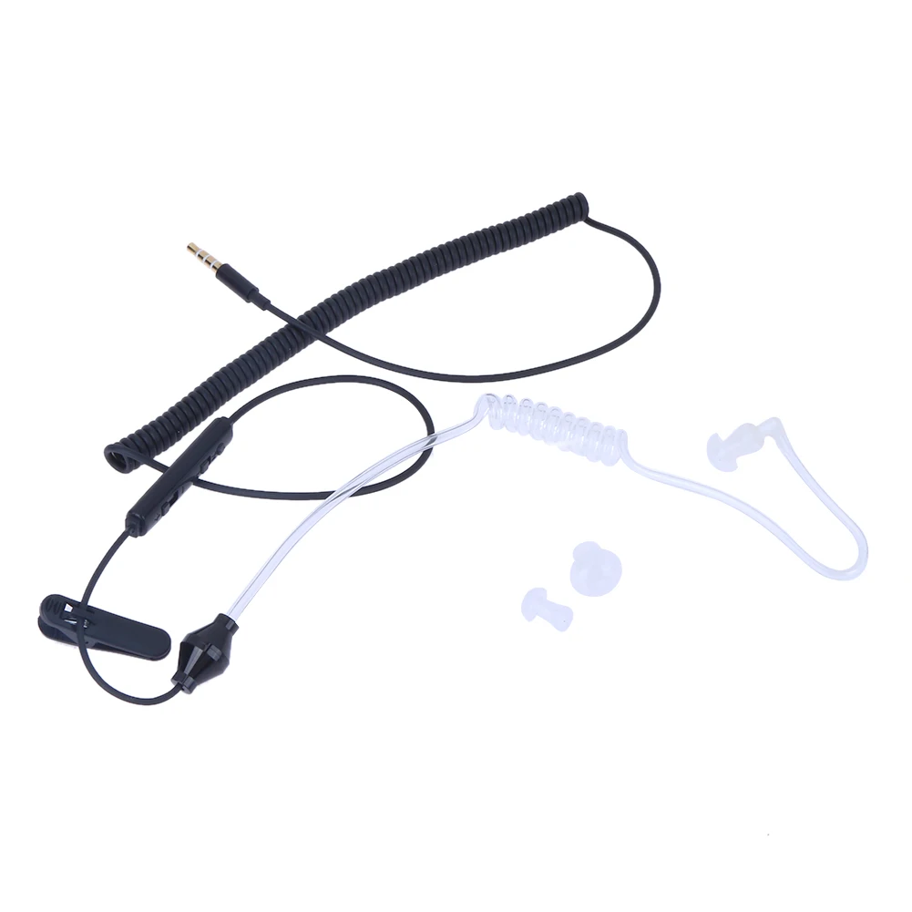 3.5mm Single Ear Wired Earphone In Ear Anti Radiation Stereo Earpiece
