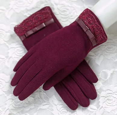 MS зимние стильные перчатки женские уличные guantes сохраняющие тепло мягкие теплые варежки женские милые девушки сенсорный экран для велоспорта - Цвет: 4