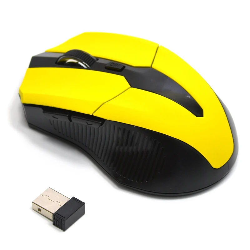 

2.4G Optical Wireless Mouse 5 Buttons for Computer Laptop Gaming Mice with USB Receiver JLRJ88