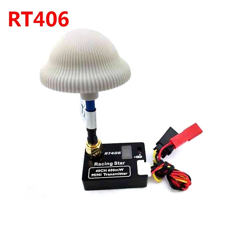 

Racing Star 5.8Ghz 40ch 600mW A/V Mini Transmitter (TX only) RT406 with LCD Display Mushroom Antenna for FPV Multicopter