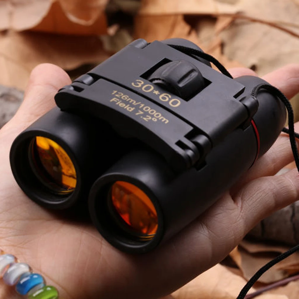 

Zoom red film 30x60 folding binoculars for outdoor travel hunting best companion at night